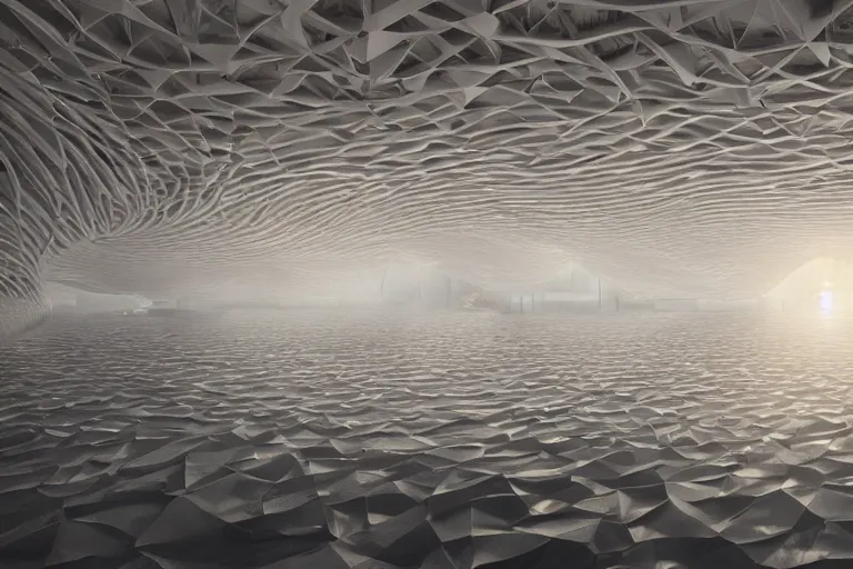 Image similar to a biological cell building composed of many white spherical egg shaped spaces arranged up and down. on the calm lake, people's perspective, future, interior wood, marble, award winning, highly detailed 4 k art, dusk, unreal engine highly rendered, global illumination, radial light, internal environment by kazuyo sejima