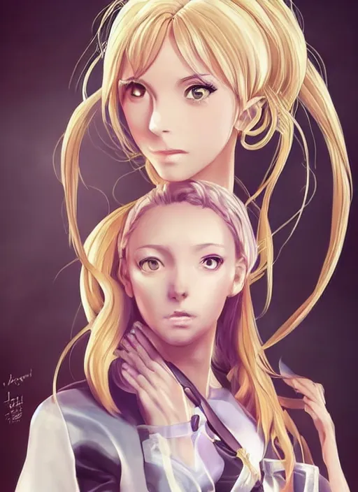 Image similar to beautiful portrait of a female Doctor who looks like seven deadly sins anime , character design by Ross Tran, artgerm detailed, soft lighting