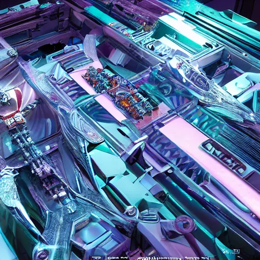 Image similar to sci-fi motherboard structure on the coronation of napoleon painting and digital hologram in the middle, unreal engine 5, keyshot, octane, artstation trending, ultra high detail, ultra realistic, cinematic, 8k, 16k, in style of zaha hadid, in style of nanospace Michael Menzelincev artstation, in style of Lee SOUDER artstation, colors in style of Blade Runner 2049, in plastic, dark, tilt shift,