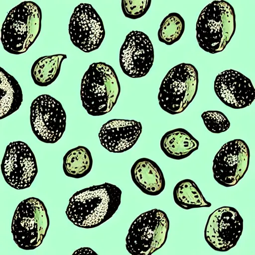 Image similar to “ avocado, repeating pattern, illustrative ”