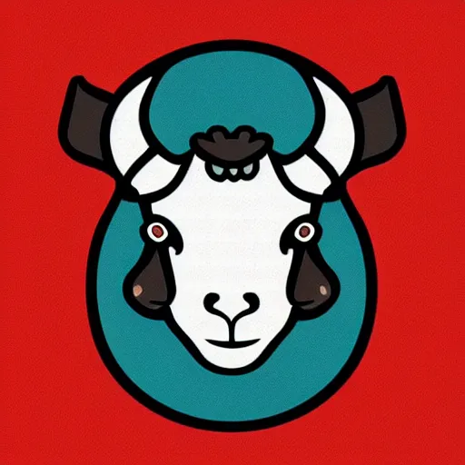 Image similar to funny goat, illustration, vector art, s clean lines, clip art, on white background, pinterest, artstation, deviantart