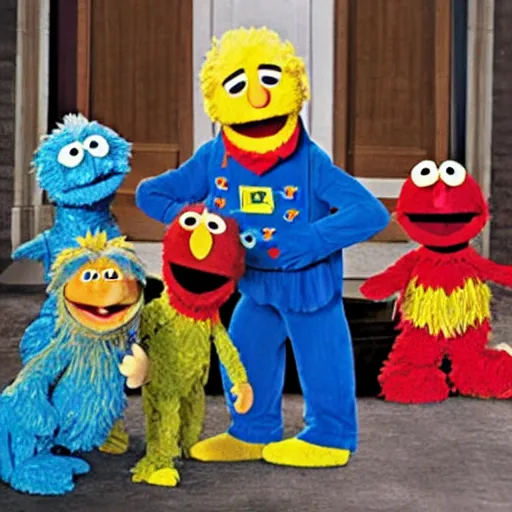 Image similar to joe biden in sesame street