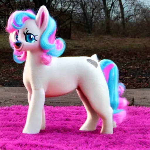 Image similar to pinkie pie from my little pony as a dog