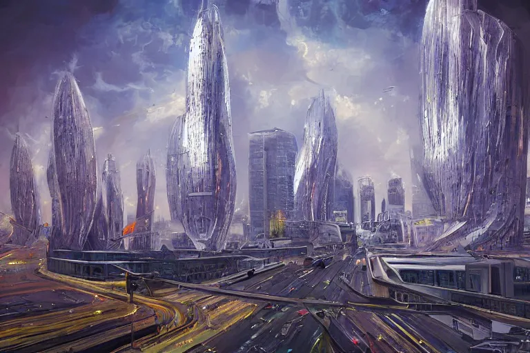 Prompt: futuristic moscow by brooks mark, futurism, sci - fi,