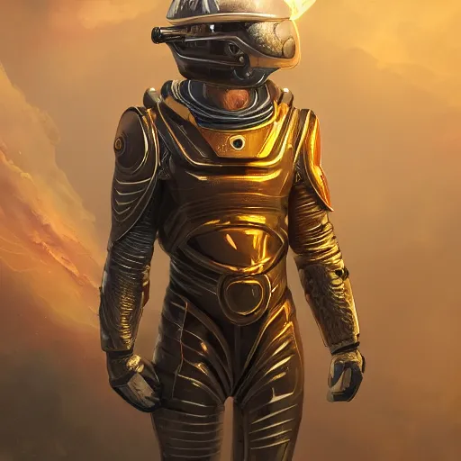 Prompt: space suit roman soldier portrait , fantasy, dystopian, phoenix dragon, butterfly squid, burning halo, intricate artwork by Yoann, Lossel, very coherent artwork, cinematic, hyper realism, high detail, octane render, unreal engine, 8k, Vibrant colors, Smooth gradients, High contrast, depth of field,