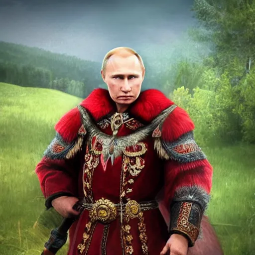 Prompt: Vlamdir Putin as Homelander from the show The Boys, 8k Hyper-realistic