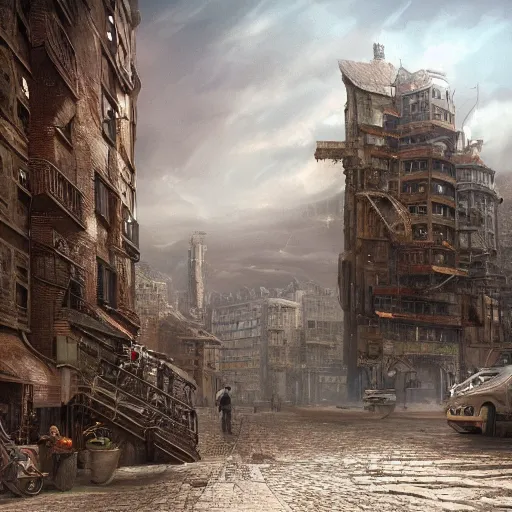 Image similar to 4k super detailed and realistic concept art matte painting by Jurgen Ziewe