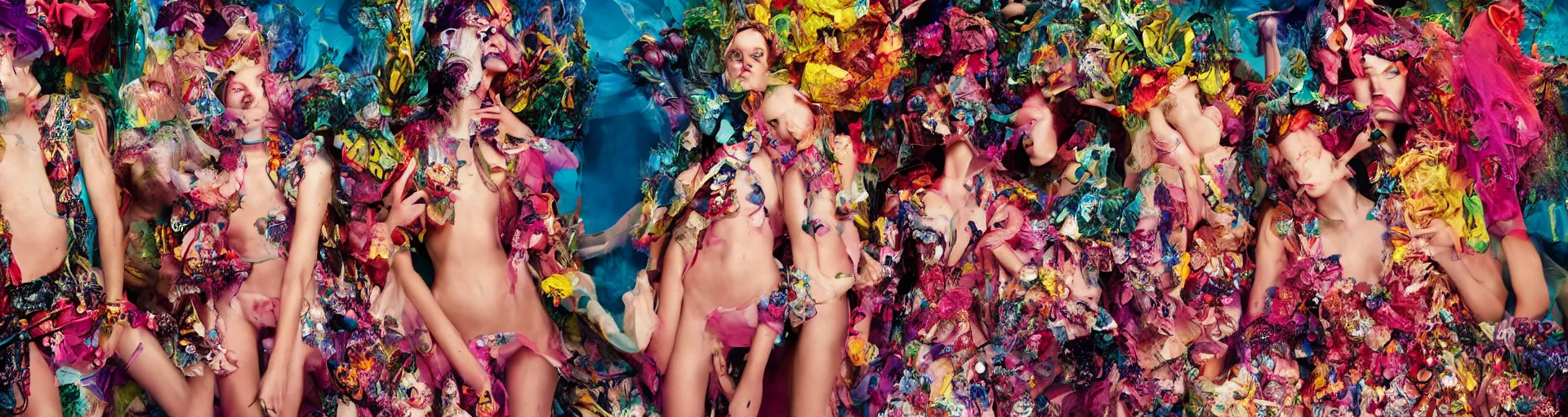 Image similar to fashion editorial by David Lachapelle. highly detailed. 8k. depth of field. photography