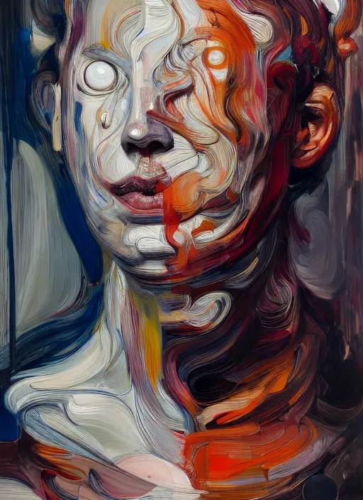 Prompt: it is only with the heart that one can see rightly ; what is essential is invisible to the eye. full body by jenny saville, scifi, neo - gothic, intricate, rich deep colors. part by james jean, part by adrian ghenie and gerhard richter.