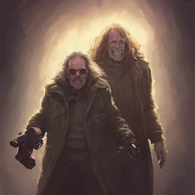 Image similar to mcready and childs the thing movie john carpenter by stanley artgerm lau, wlop, rossdraws, frank frazetta, andrei riabovitchev, marc simonetti