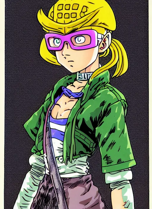 Image similar to a portrait of a pretty sewer punk young lady by akira toriyama