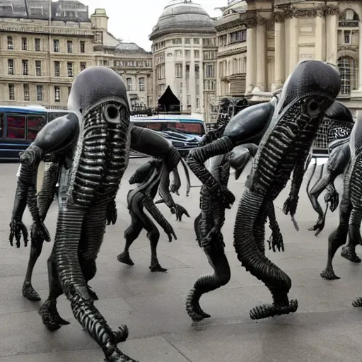 Image similar to aliens invade london