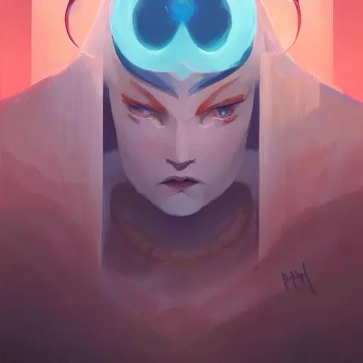 Image similar to face icon stylized minimalist magic : the gathering, loftis, cory behance hd by jesper ejsing, by rhads, makoto shinkai and lois van baarle, ilya kuvshinov, rossdraws global illumination