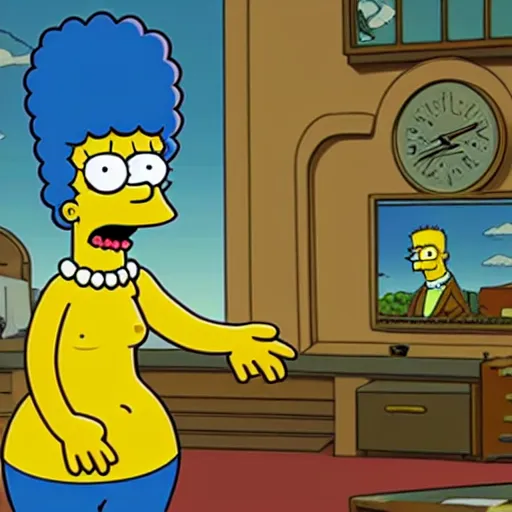 Image similar to the simpsons, full HD, cinematic lighting, award winning, anatomically correct