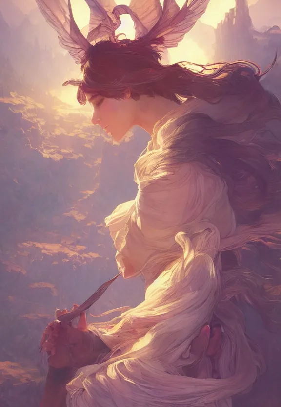Prompt: book cover for the novel 'Wanderer on Dreams', highly detailed, digital painting, artstation, concept art, smooth, sharp focus, illustration, Unreal Engine 5, 8K, art by artgerm and greg rutkowski and alphonse mucha