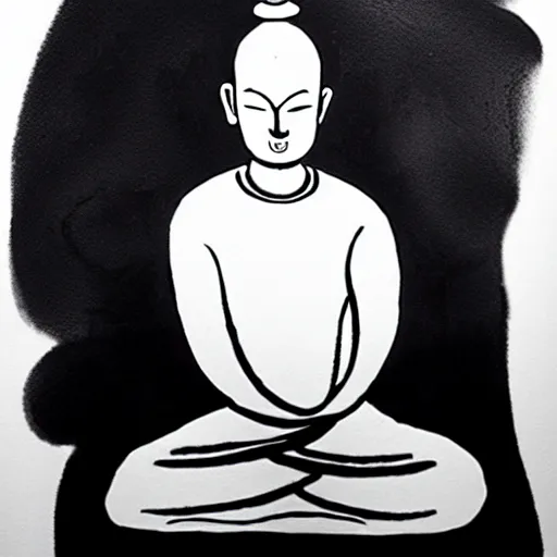 Image similar to zen, ink