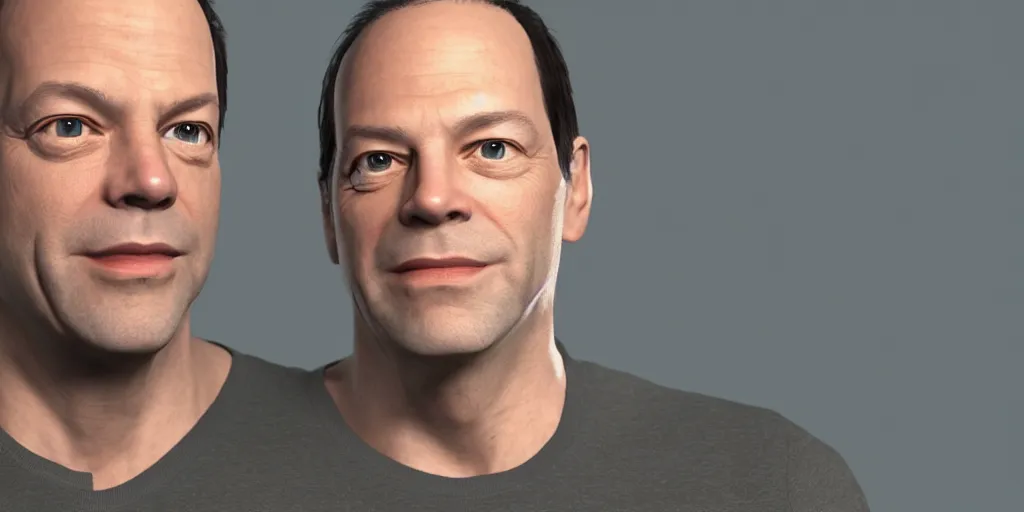 Image similar to phil spencer, head of microsoft, was friends with x - box, portrait, focus on the face, unreal engine rendered, avito, 3 d render, 8 k,