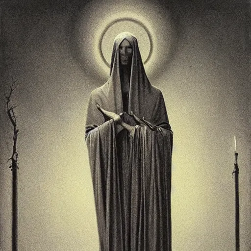 Image similar to our lady of sorrows by zdzisław beksinski, by zdzisław beksinski, by zdzisław beksinski, by zdzisław beksinski, by zdzisław beksinski