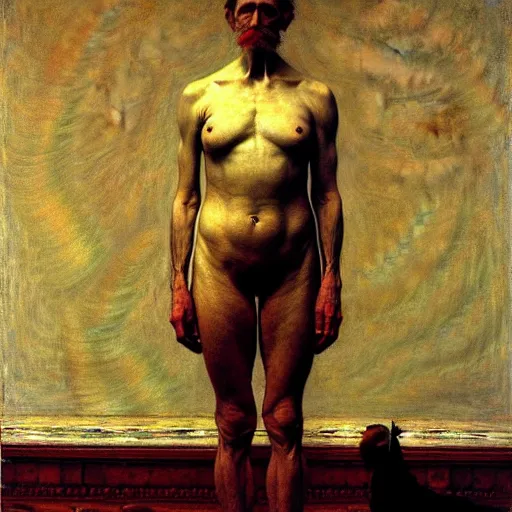 Image similar to ethos of ego. mythos of id. by thomas eakins, hyperrealistic photorealism acrylic on canvas resembling a high - resolution photograph