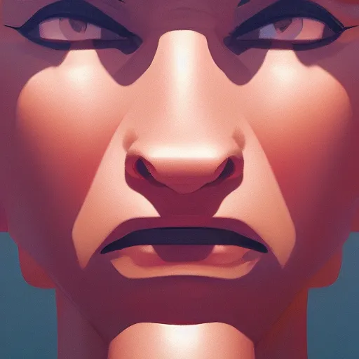 Image similar to face icon stylized minimalist goldfinger, loftis, cory behance hd by jesper ejsing, by rhads, makoto shinkai and lois van baarle, ilya kuvshinov, rossdraws global illumination