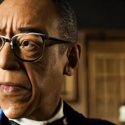 Prompt: gus fring played by Giancarlo esposito in peaky blinders, 4k,