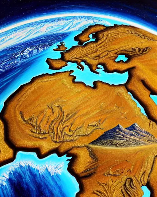 Prompt: a extremely ultra highly detailed majestic hi - res beautiful immaculate award winning painting stunning masterpiece of the ultra highly detailed logo continent of africa, zoom out, 8 k, high textures, ultra hyper sharp, insanely detailed and intricate, super detailed, 8 k hdr ultra high quality
