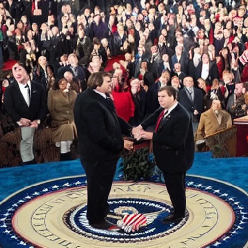 Image similar to Jack Black presidential inauguration