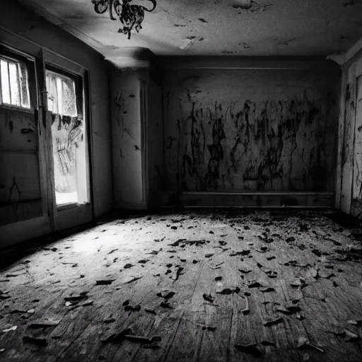 Image similar to photo of a creepy room