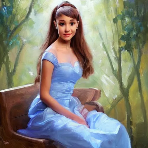 Image similar to Ariana Grande painting by Vladimir Volegov