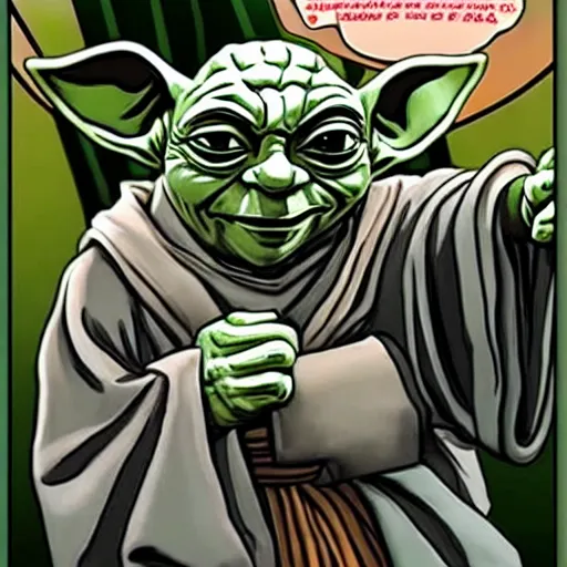 Prompt: master yoda joker