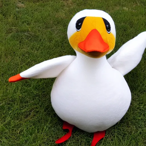 Prompt: a very beautiful design for a stuffed duck plushie, 4 k resolution