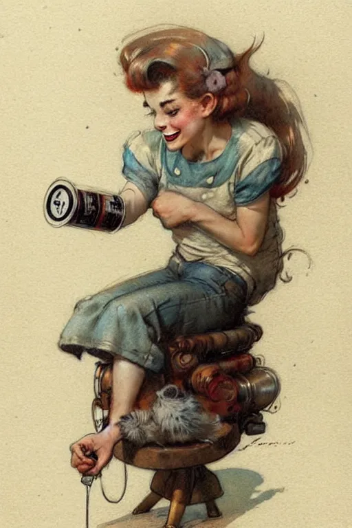 Image similar to ( ( ( ( ( 1 9 5 0 s energy drink. muted colors. ) ) ) ) ) by jean - baptiste monge!!!!!!!!!!!!!!!!!!!!!!!!!!!!!!