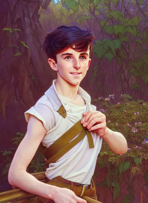 Image similar to cute mason mount, natural lighting, path traced, highly detailed, high quality, digital painting, by don bluth and ross tran and studio ghibli and alphonse mucha, artgerm