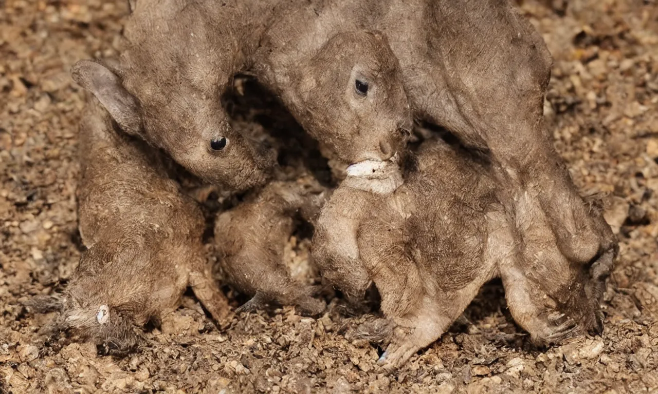 Image similar to the mammal fauna that have face of sharpteet worm photography