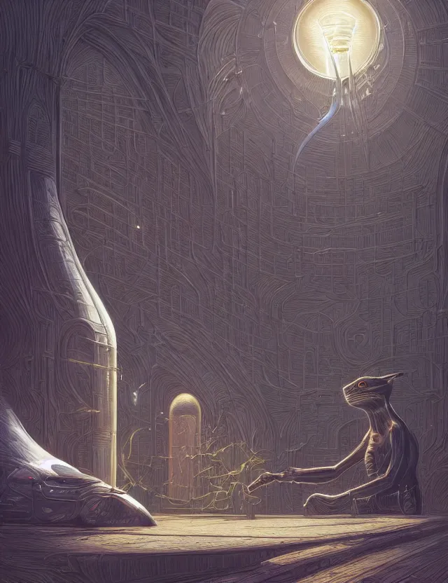 Prompt: elon musk elongating a muskrat in an elon mosque, by moebius and tyler edlin and hr giger, trending on artstation, digital art, 4 k resolution, detailed, high quality, sharp focus, hq artwork, coherent, insane detail, concept art