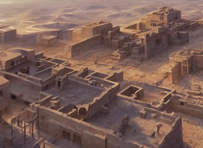 Prompt: An old egyptian city in the desert, peaceful and serene, incredible perspective, soft lighting, anime scenery by Makoto Shinkai and studio ghibli, very detailed