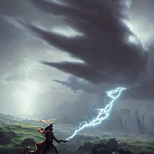 Image similar to grey storm tornado spell, epic fantasy style, in the style of Greg Rutkowski, hearthstone artwork