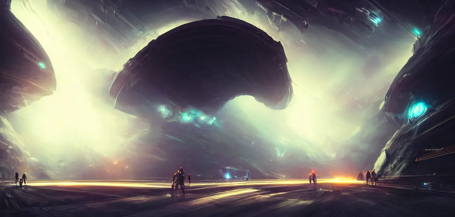 Prompt: highspeed hyper jump in space accelerated movement in the tunnel blurry forward movement glowing beams of light, no people, cinematic view, epic sky, detailed, concept art, low angle, high detail, warm lighting, volumetric, godrays, vivid, beautiful, trending on artstation, by jordan grimmer, huge scene, grass, art greg rutkowski