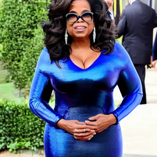 Image similar to Oprah Winfrey Dressed as Megaman