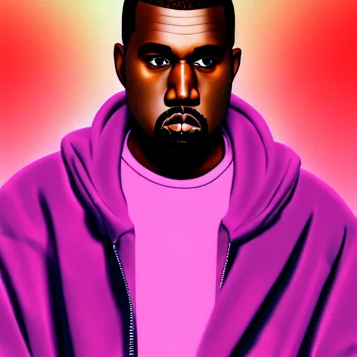 Prompt: a realistic render of Kanye West in Neon Genesis Evangelion, high quality render, 4k, concept art