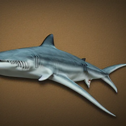 Prompt: prehistoric bones shark, 8 k, sharp focus, high details