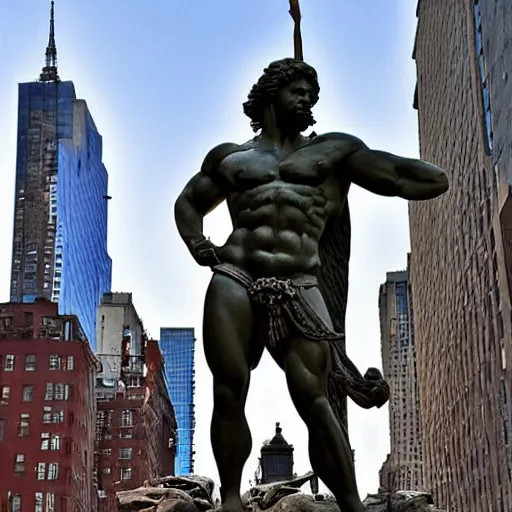 Image similar to Hercules in new york, in russia