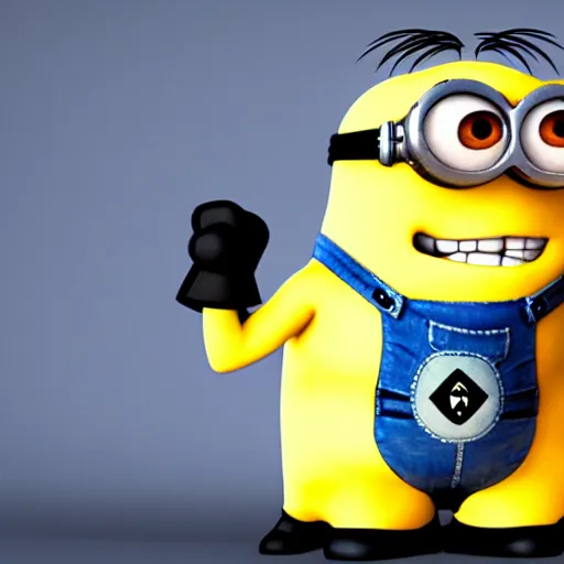 Prompt: minion as a bodybuilder, pixar, dreamworks, artstation