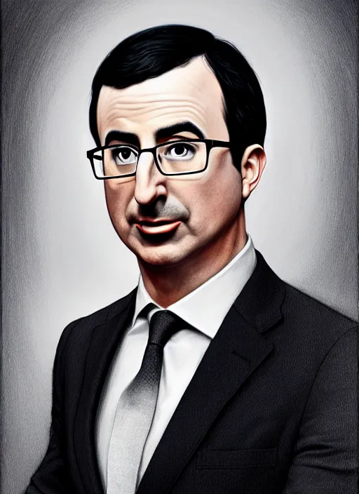 Image similar to photo of a seductive John Oliver in the style of stefan kostic, realistic, sharp focus, 8k high definition, insanely detailed, intricate, elegant, art by stanley lau and artgerm