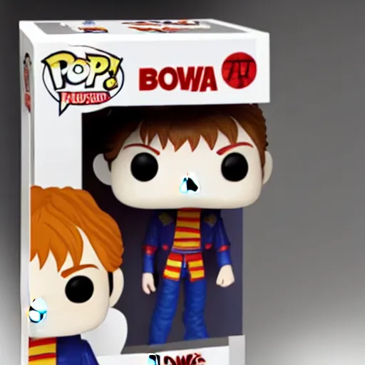 Image similar to a david bowie funko - pop, product shot