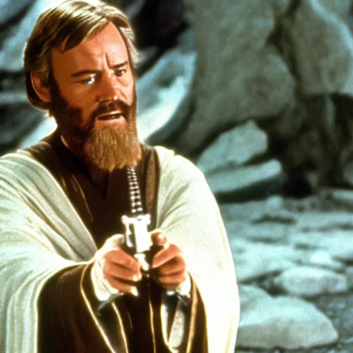 Image similar to bill murray as obi wan kenobi in starwars ( 1 9 7 7 )