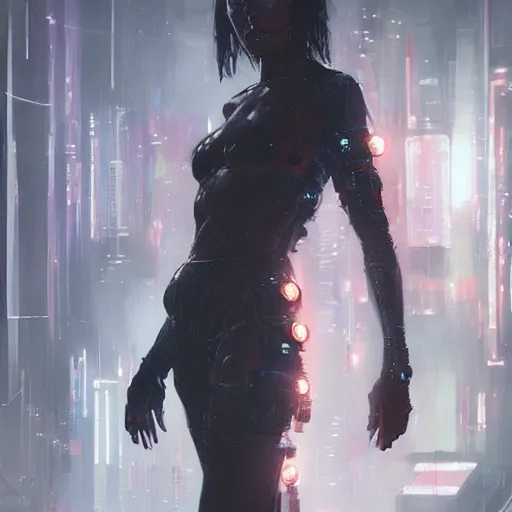 Image similar to evil a. i., cyberpunk, neuromancer, painted by stanley lau, painted by greg rutkowski, painted by stanley artgerm, digital art, trending on artstation