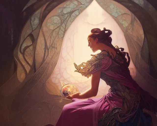 Image similar to photography of chris ofili, deep focus, d & d, fantasy, intricate, elegant, highly detailed, digital painting, artstation, concept art, matte, sharp focus, illustration, hearthstone, art by artgerm and greg rutkowski and alphonse mucha