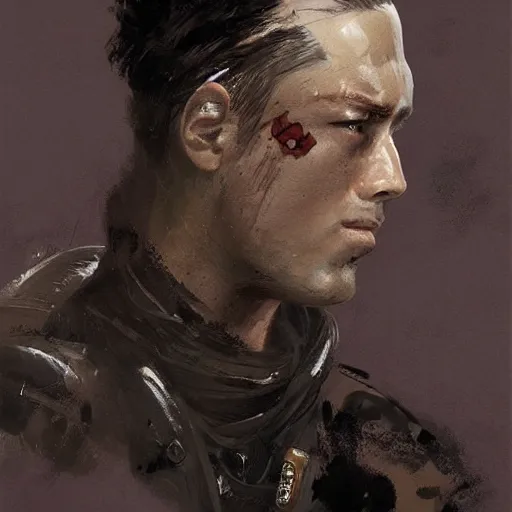 Image similar to portrait of a spanish mocito feliz, colourised, face portrait, epic, tragic, military art, fantasy, dieselpunk, hd shot, digital portrait, beautiful, artstation, comic style, by artgerm, guy denning, jakub rozalski, magali villeneuve and charlie bowater