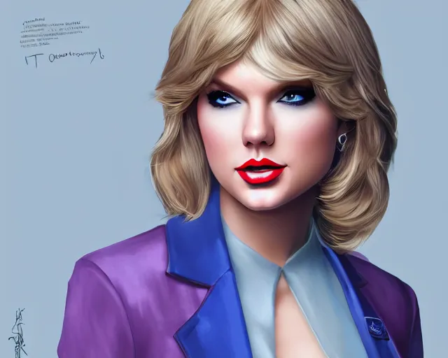 Image similar to portrait of taylor swift cosplay as joe biden, artgerm, extremely detailed, 8 k resolution